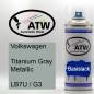 Preview: Volkswagen, Titanium Gray Metallic, LB7U / G3: 400ml Sprühdose, von ATW Autoteile West.